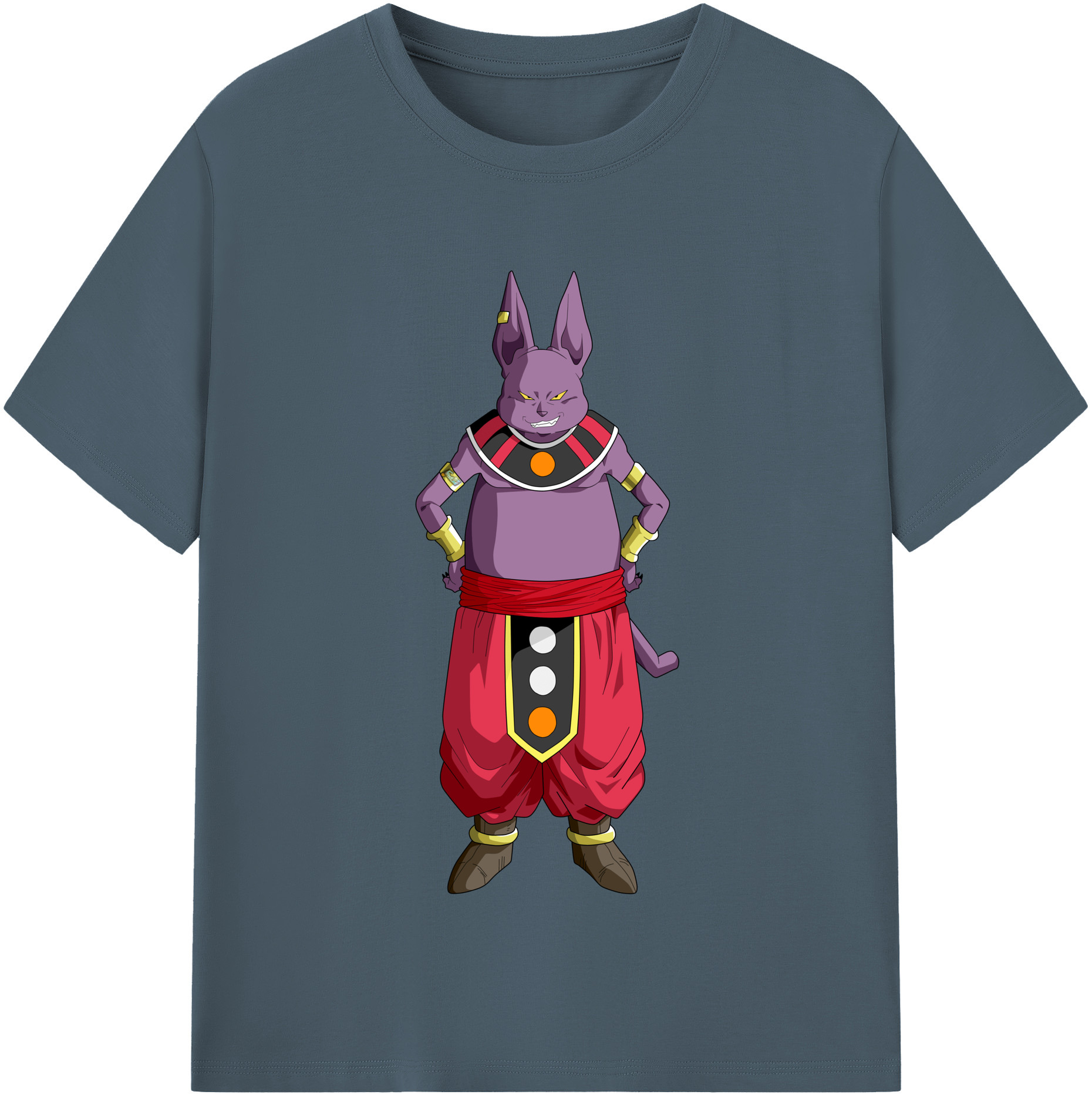 （画像用） ドラゴンボール シャンパ DRAGON BALL Champa 綿100％半袖Tシャツ（フロントプリント）